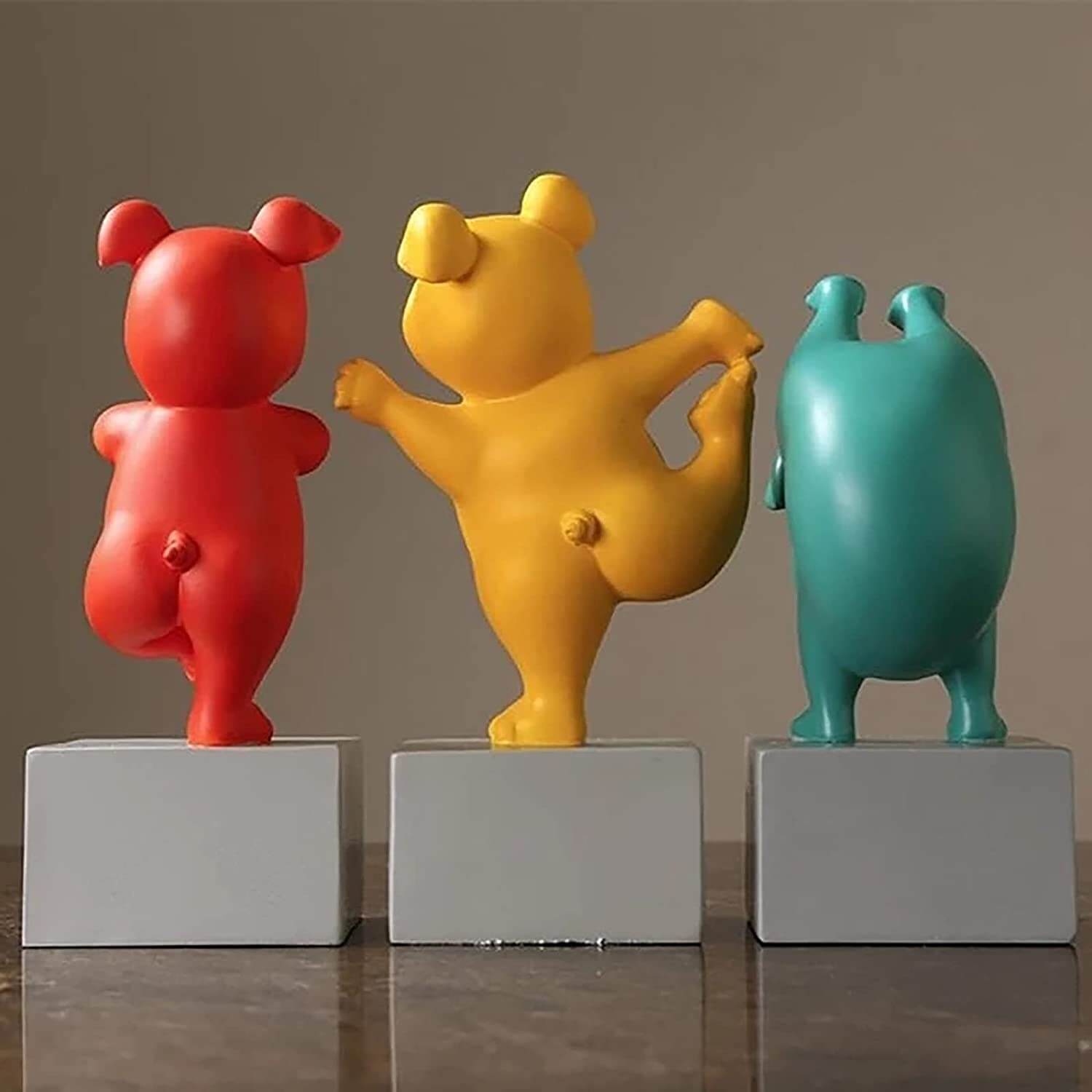 Yoga Bulldog Figurine