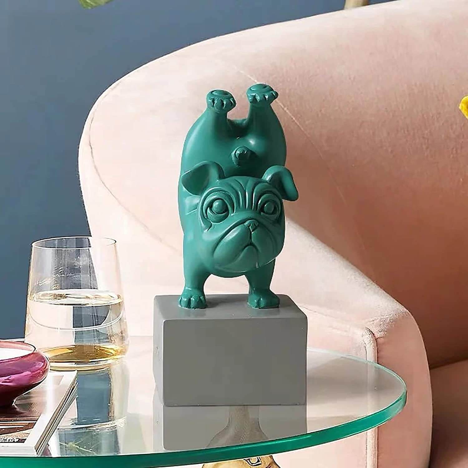 Yoga Bulldog Figurine