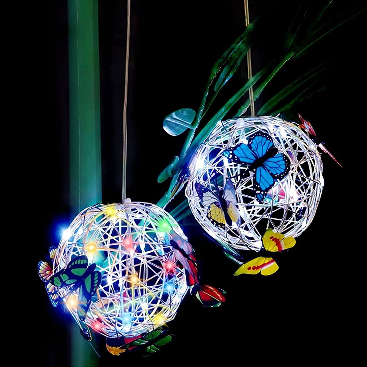 Sunlit Mesh Butterfly Orb