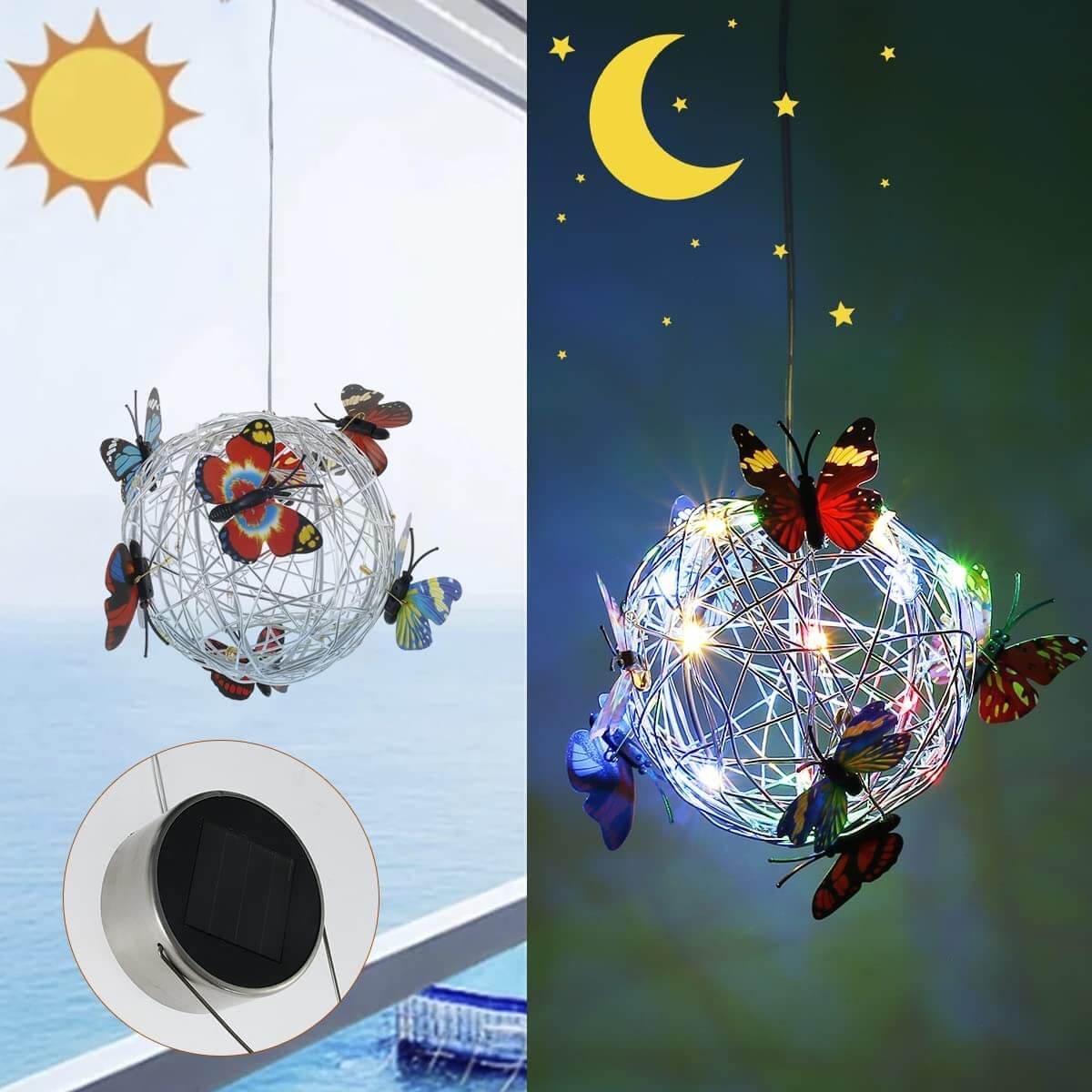 Sunlit Mesh Butterfly Orb