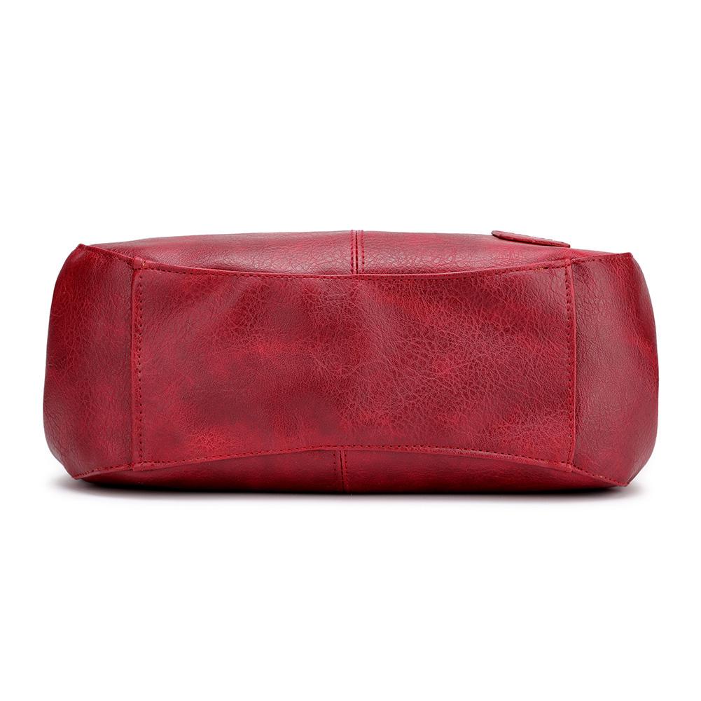 Large capacity leather bag
