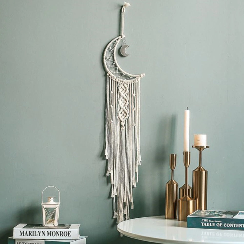 Macrame Moon Dreamcatcher