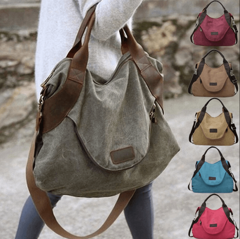 Large Pocket Canvass Bag