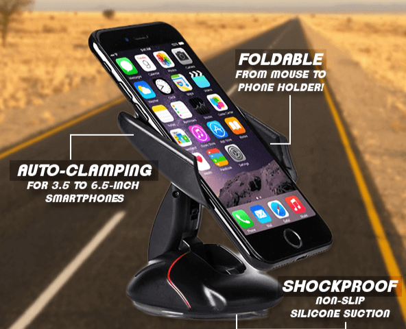 360° Transformable Car Phone Mount