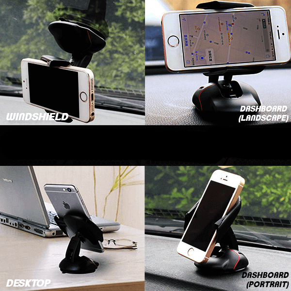 360° Transformable Car Phone Mount