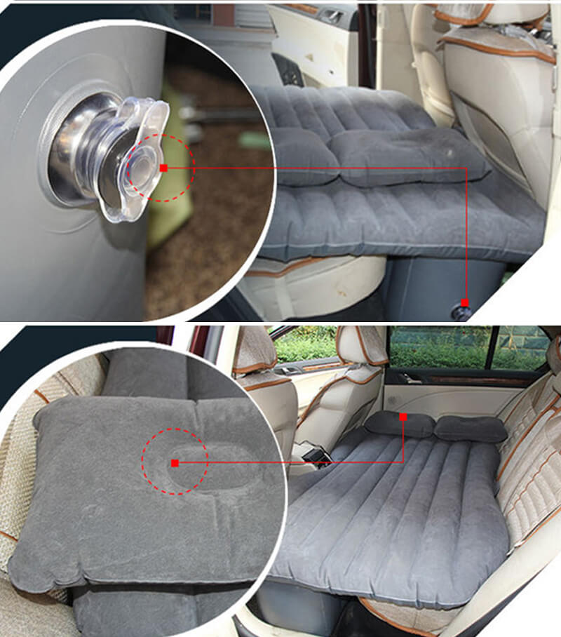 Inflatable car back seat mattress