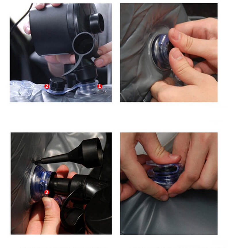 Inflatable car back seat mattress