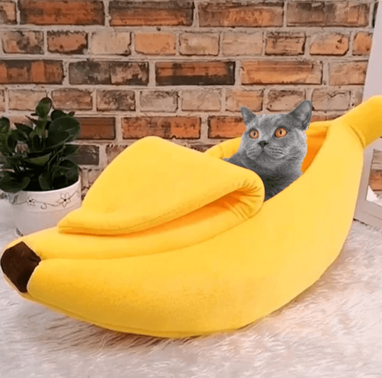 Funny Banana Cat Bed