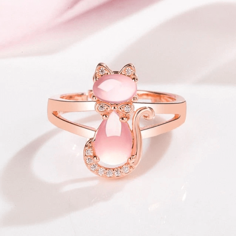 Opal Cat Ring