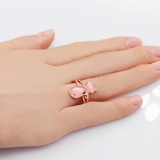 Opal Cat Ring