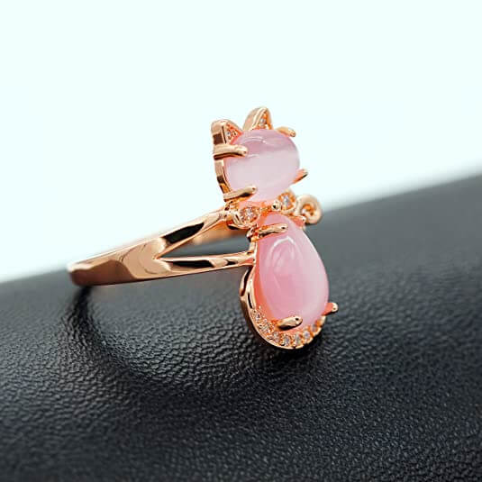 Opal Cat Ring