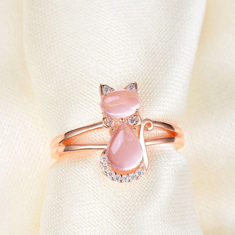 Opal Cat Ring