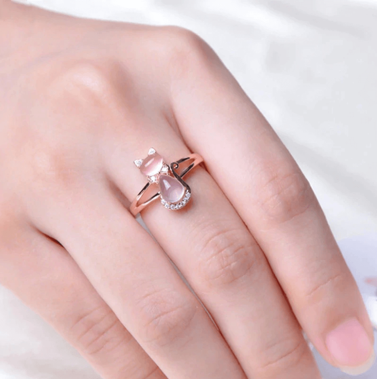Opal Cat Ring