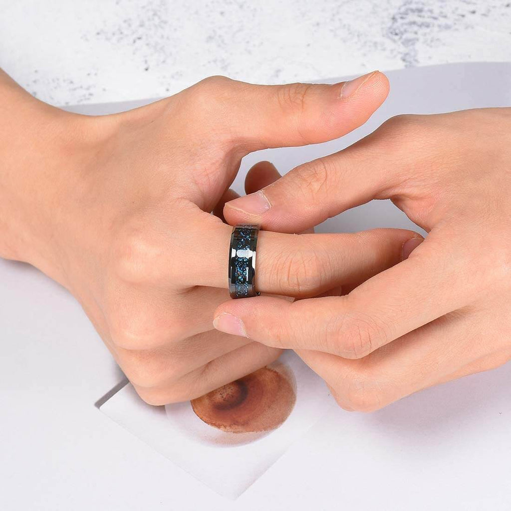 Carbon Fiber Celtic Dragon Ring