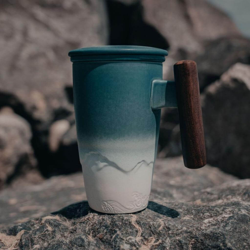 Keramisk kaffe- og tekopp