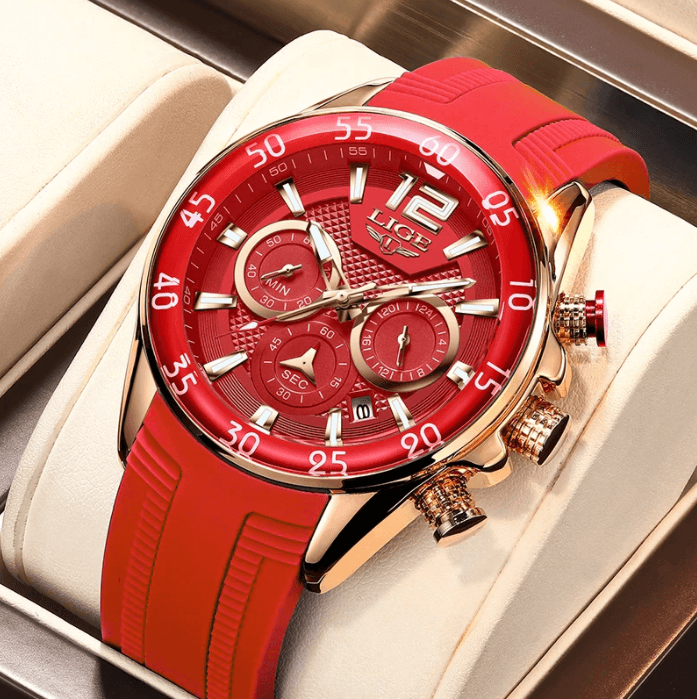 LIGE Luxury Chronograph Sports Watch