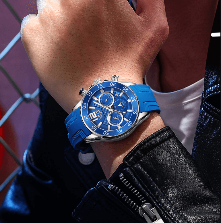 LIGE Luxury Chronograph Sports Watch