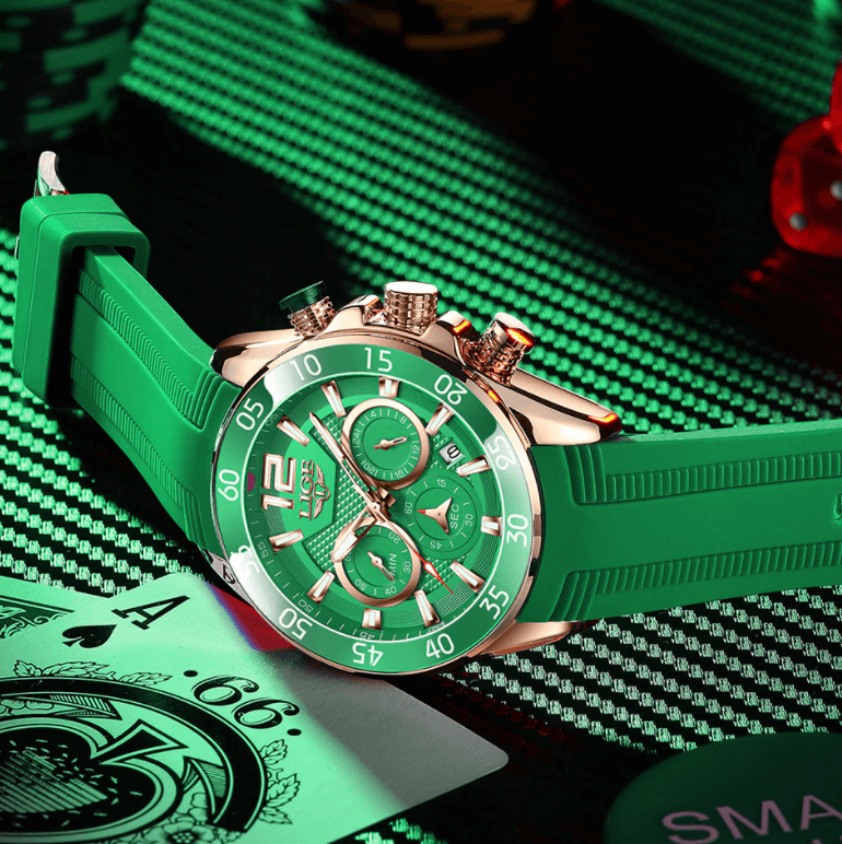 LIGE Luxury Chronograph Sports Watch