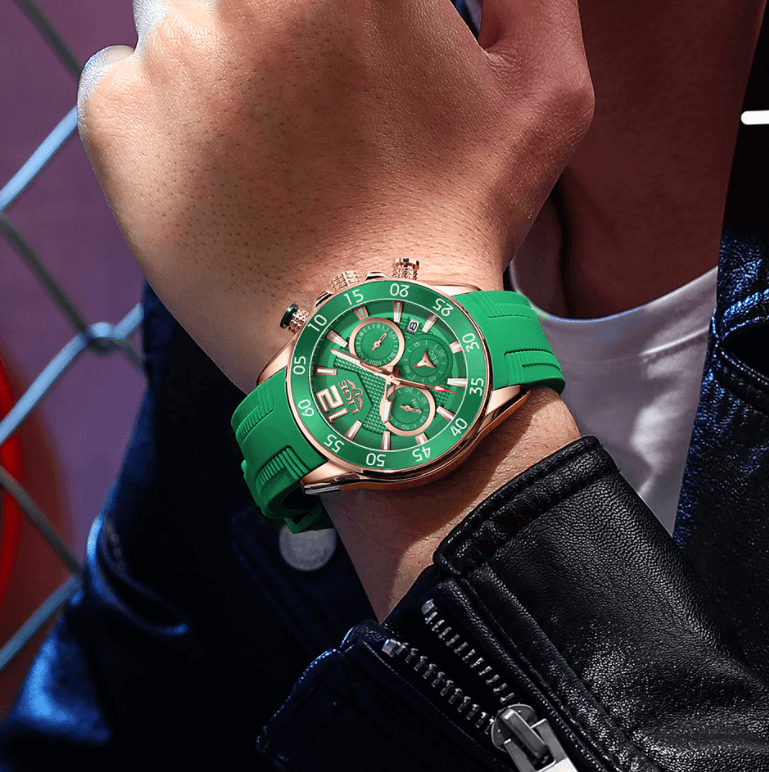 LIGE Luxury Chronograph Sports Watch