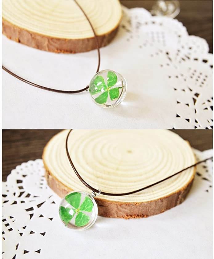 Four-leaf clover necklace