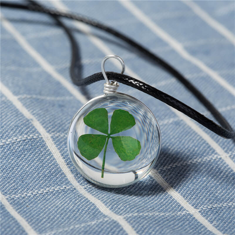 Four-leaf clover necklace