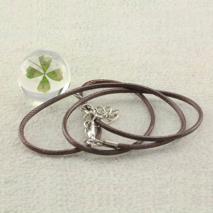 Four-leaf clover necklace