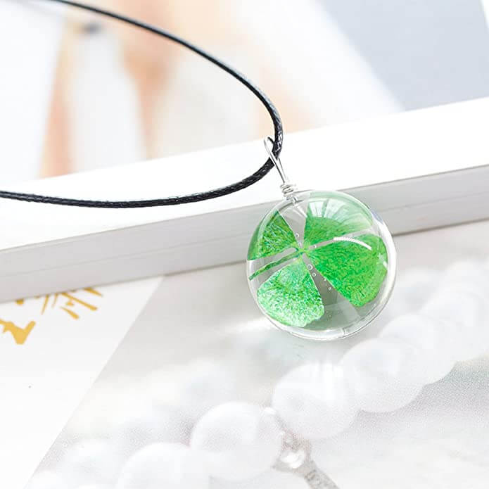 Four-leaf clover necklace