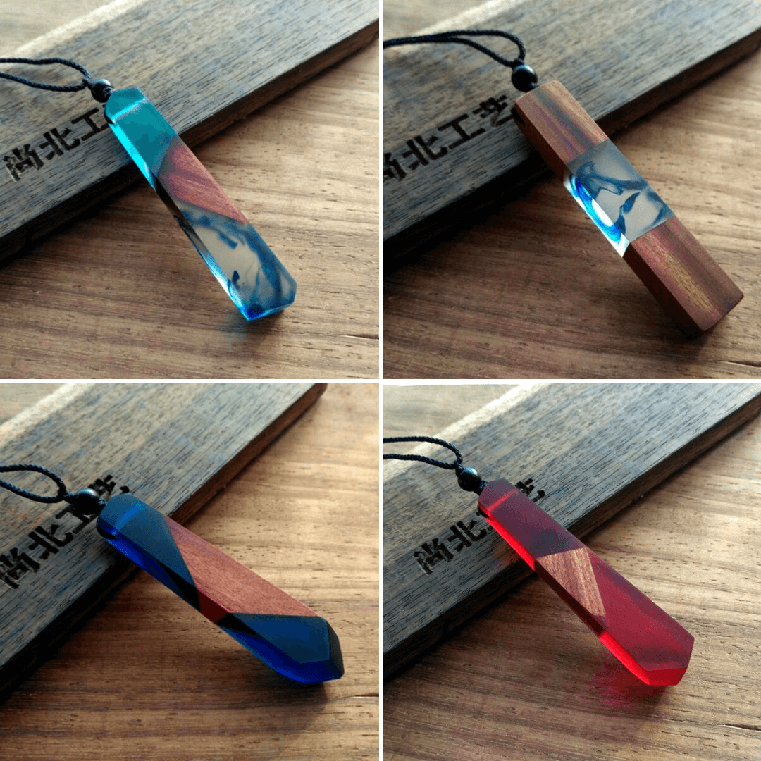Wood Resin Necklace