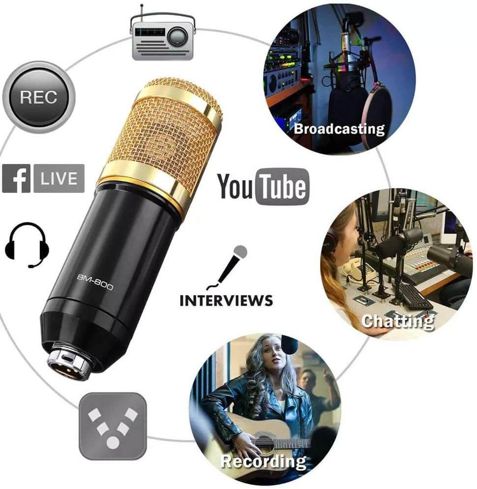 BM800 Microphone Condenser Set