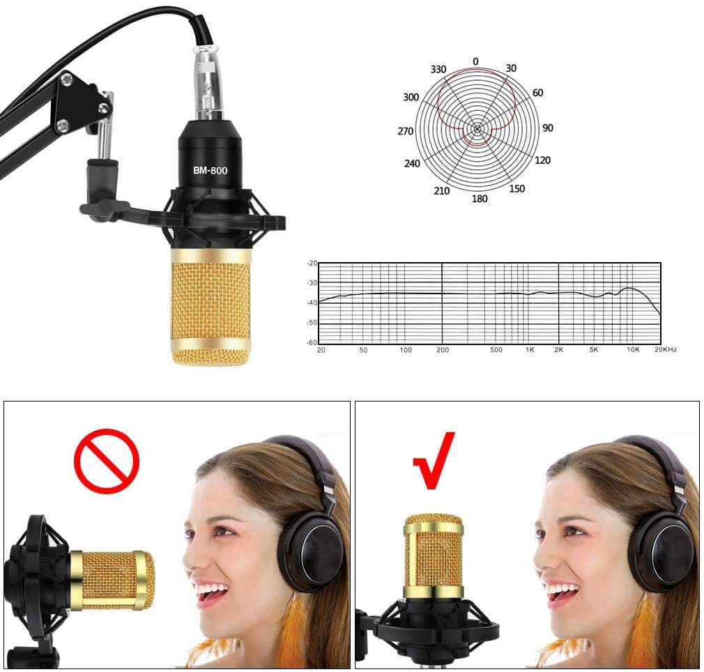 BM800 Microphone Condenser Set