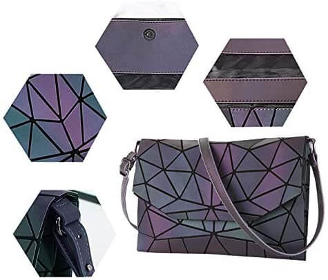 Geometric Luminous Crossbody Bag