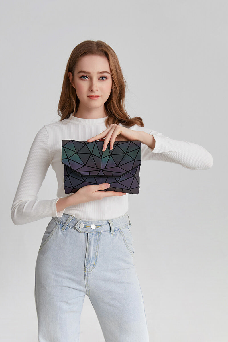 Geometric Luminous Crossbody Bag