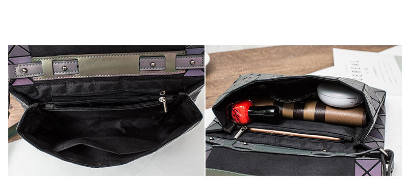 Geometric Luminous Crossbody Bag