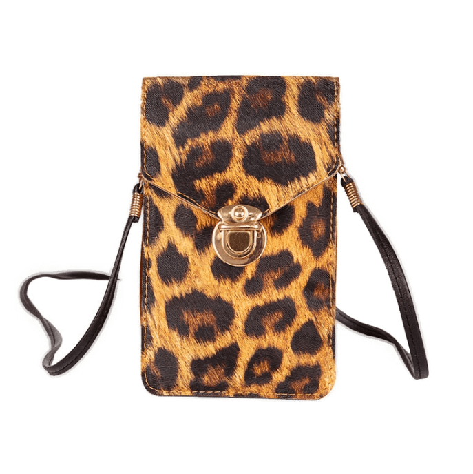 Crossbody-telefonlommebok med berøringsskjerm