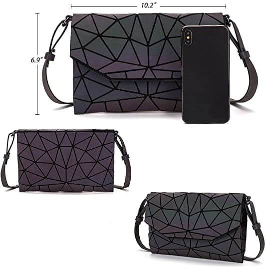 Geometric Luminous Crossbody Bag