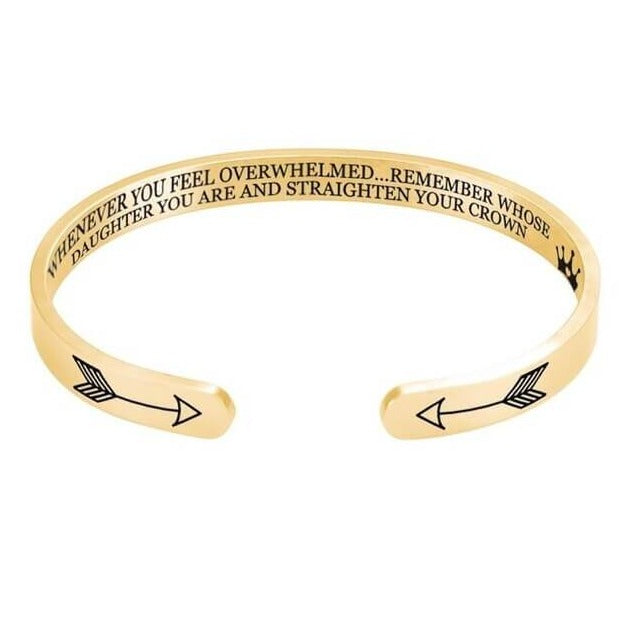 Remember whose daughter you are and straighten your crown | Bracelet