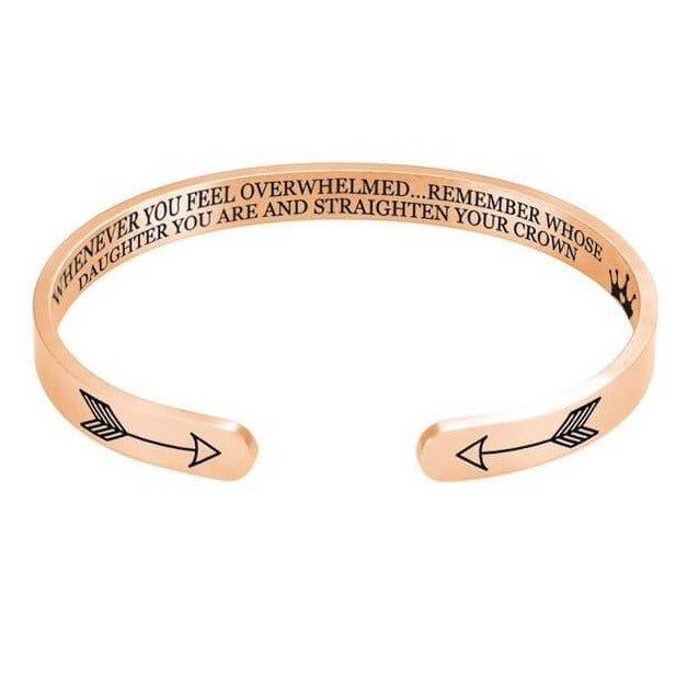 Remember whose daughter you are and straighten your crown | Bracelet