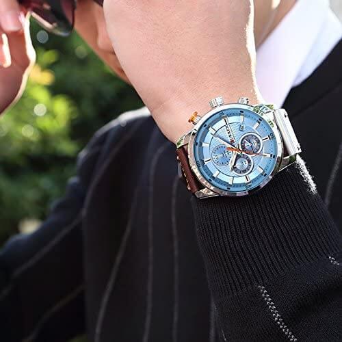 CURREN kronograf armbåndsur for menn