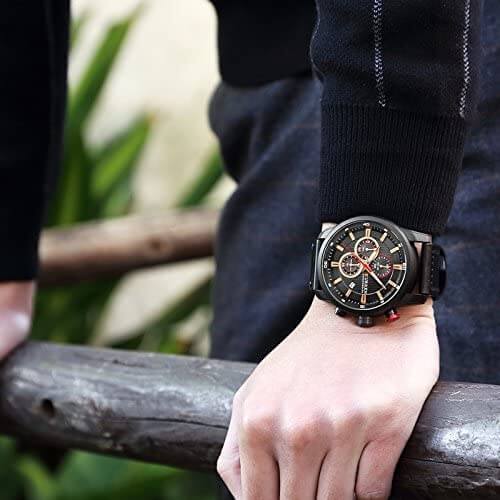 CURREN Chronograph wristwatch for men