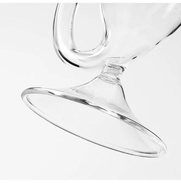 Glass cup with straw