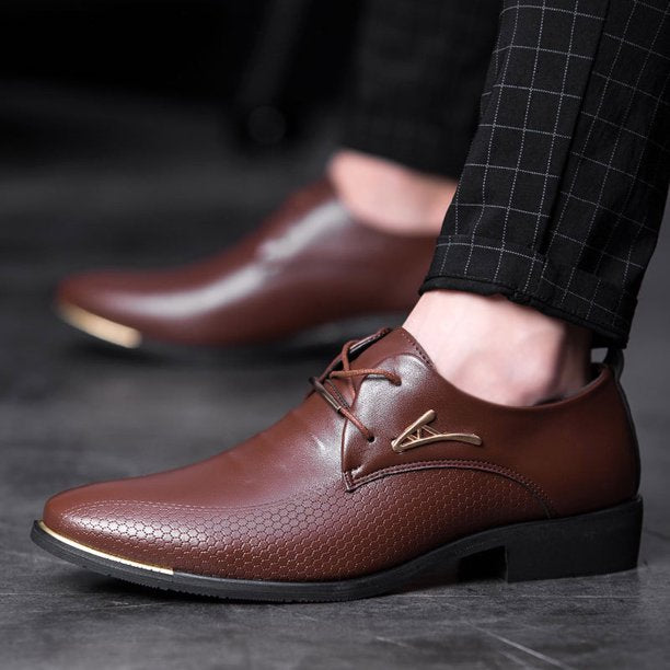 Classic leather men's shoes