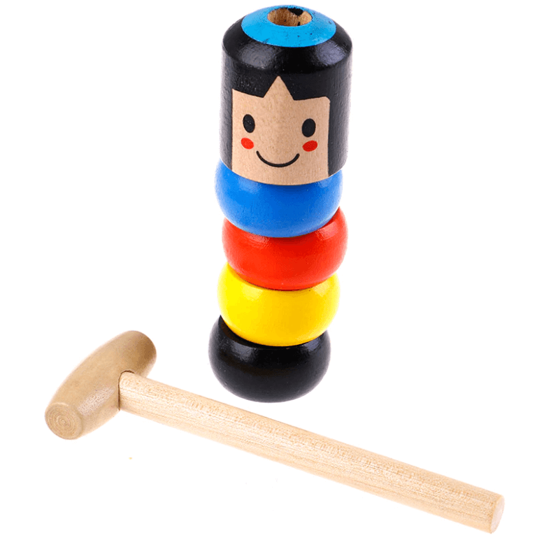 Immortal Daruma Wooden Toy