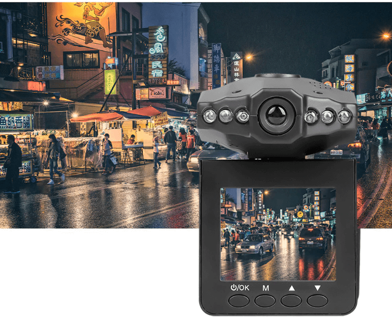 Wide angle rotating dashcam