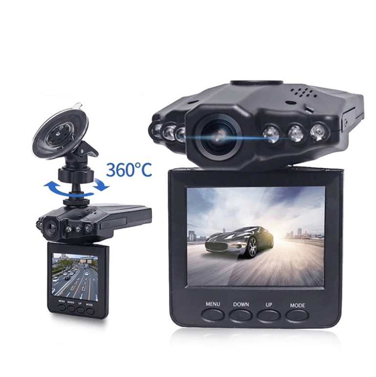 Wide angle rotating dashcam