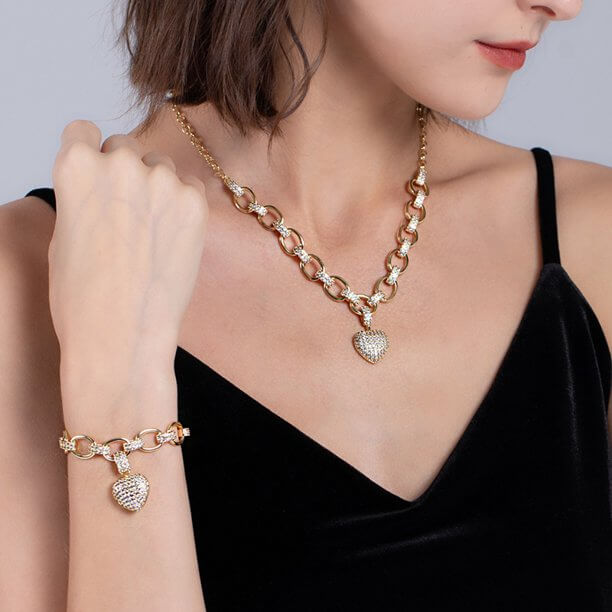 Heart Zirconia Necklace