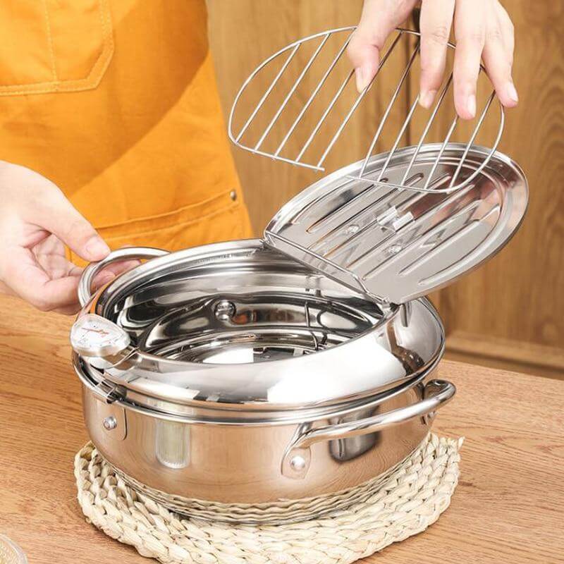 Stainless steel deep fryer