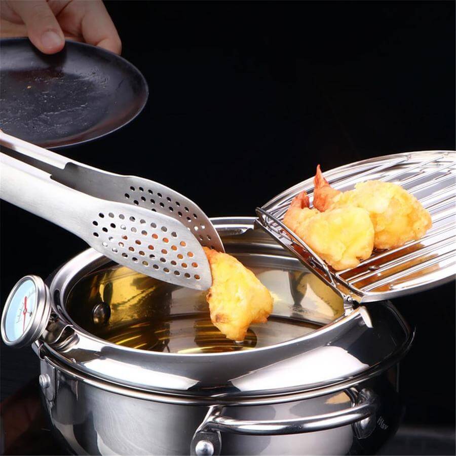 Stainless steel deep fryer