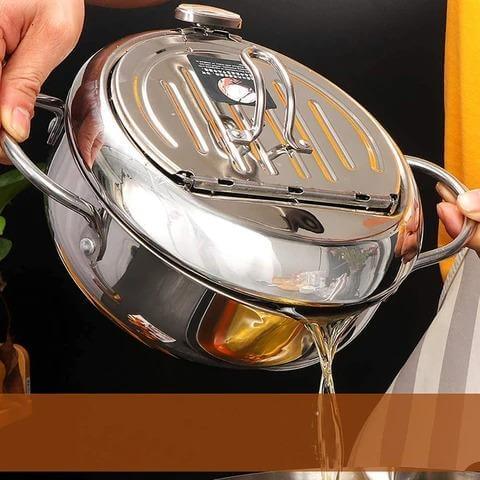 Stainless steel deep fryer