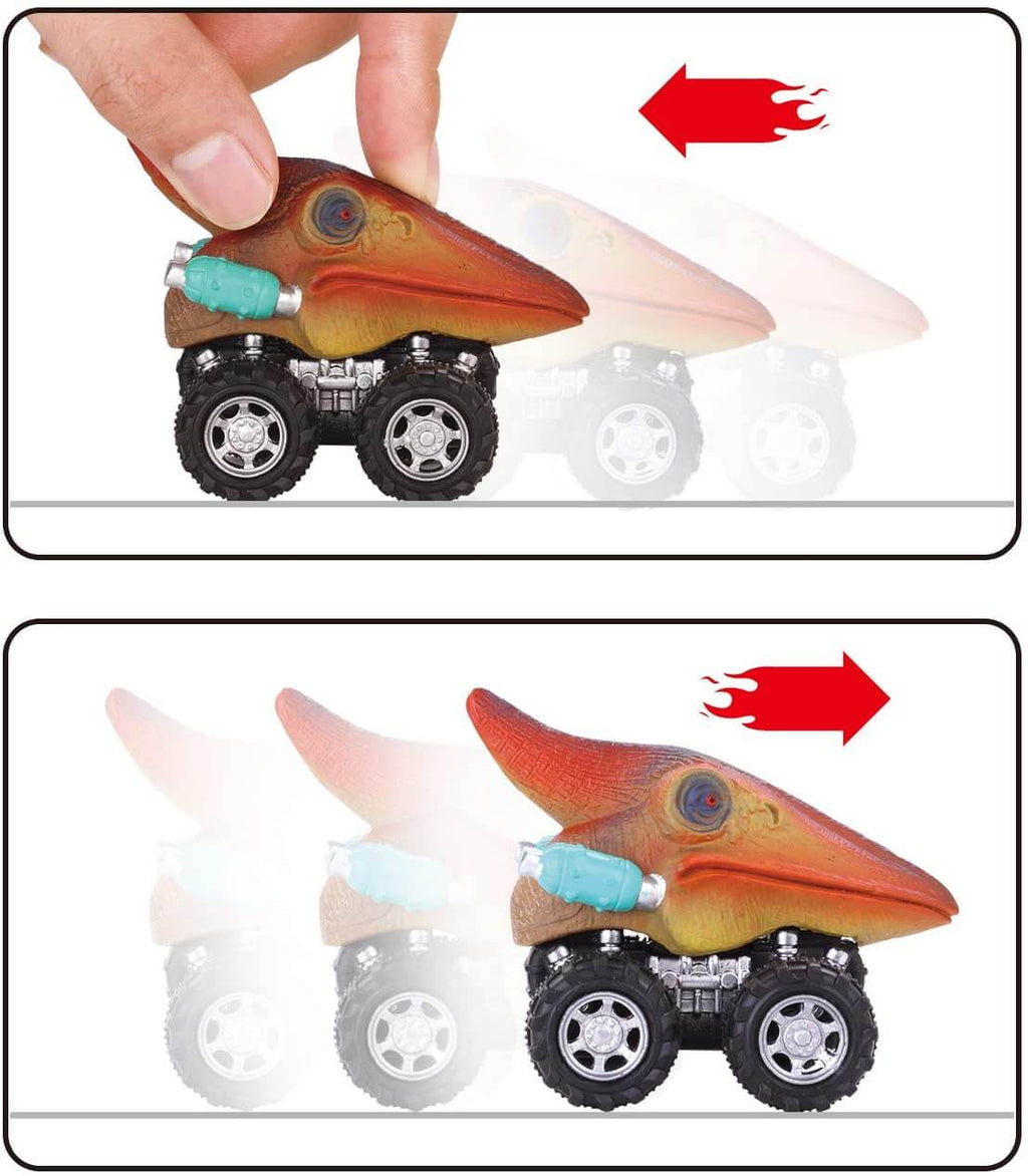 Pull Back Dinosaur Mini Car
