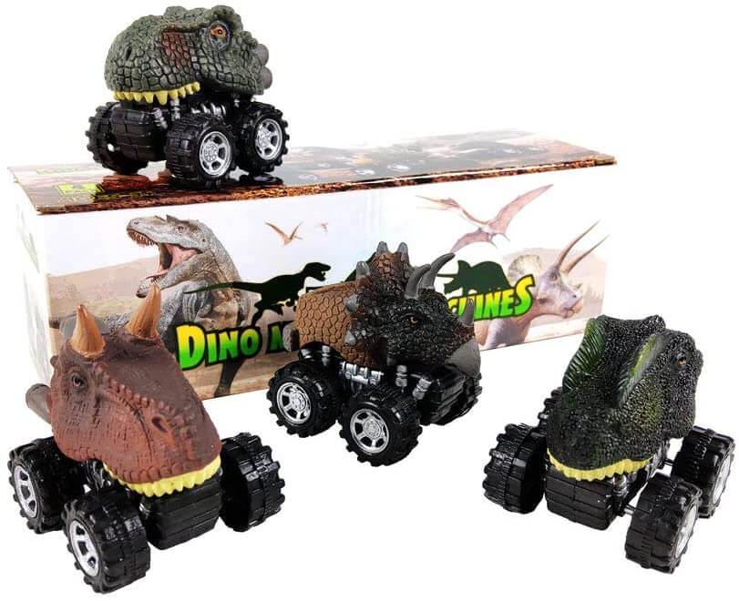 Pull Back Dinosaur Mini Car